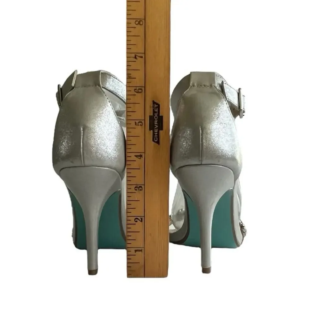 Betsey Johnson Erin jewel embellished high heel sandals for Macy's - Picture 10 of 10